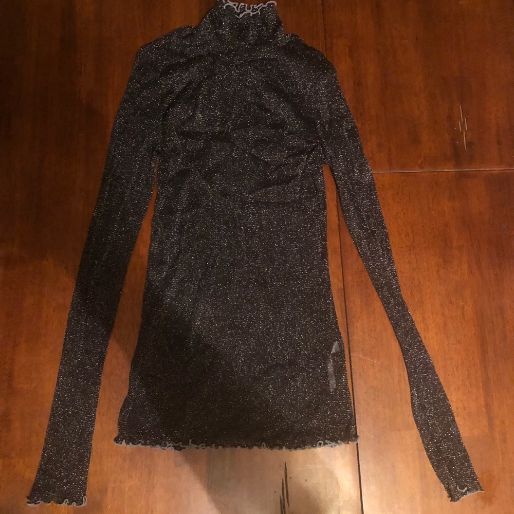 Free People Mesh Long Sleeve Top